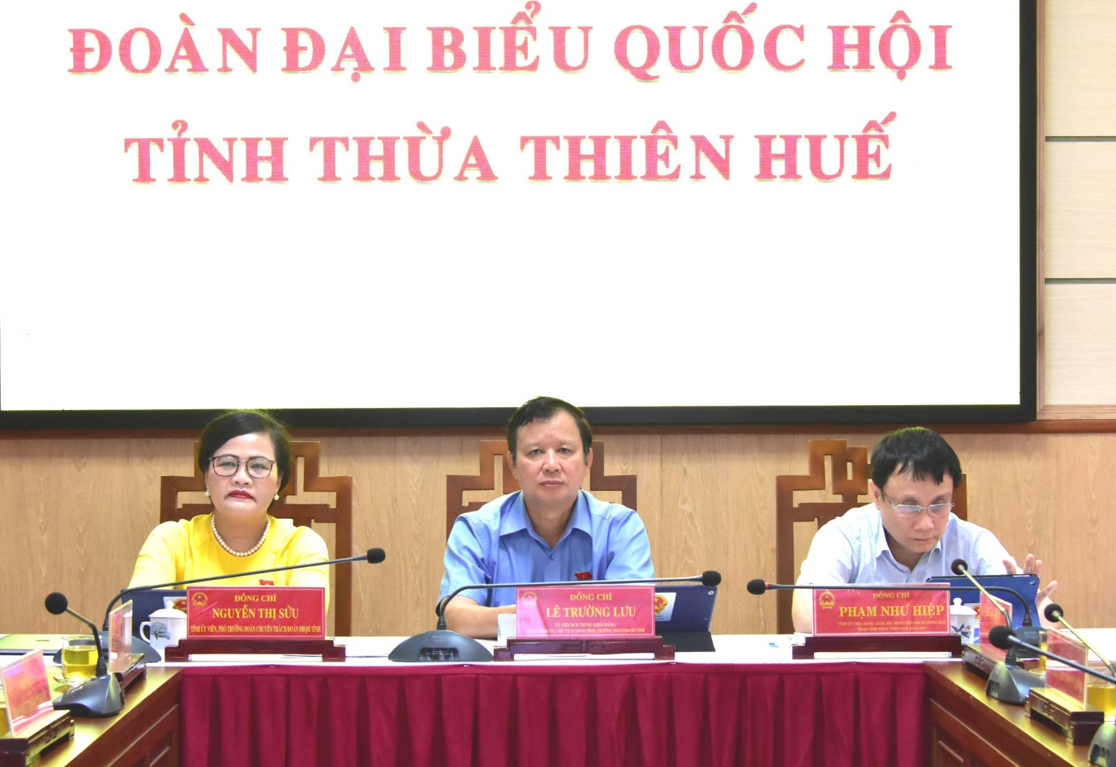 Đoàn ĐBQH tỉnh tham dự phiên chất vấn và trả lời chất vấn tại điểm cầu Thừa Thiên Huế